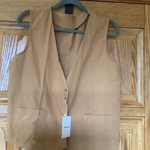 Peach Colored Vest/Brand New